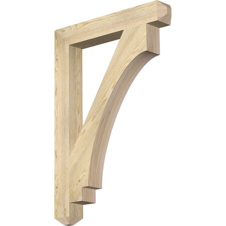 Ekena Millwork Imperial Craftsman Rough Sawn Bracket, Douglas Fir, 4"W x 28"D x 40"H BKT04X28X40IMP04RDF